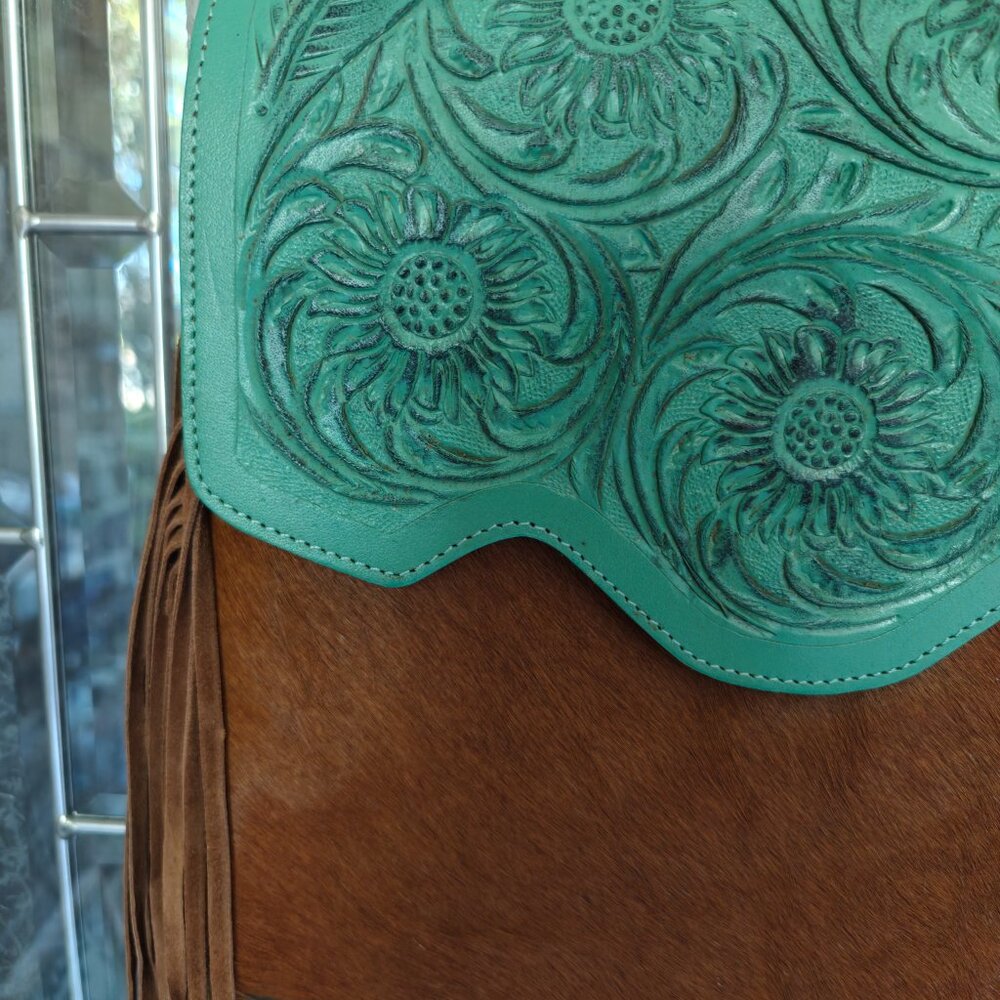Tooled Fringe Purse - Picture 3 of 10